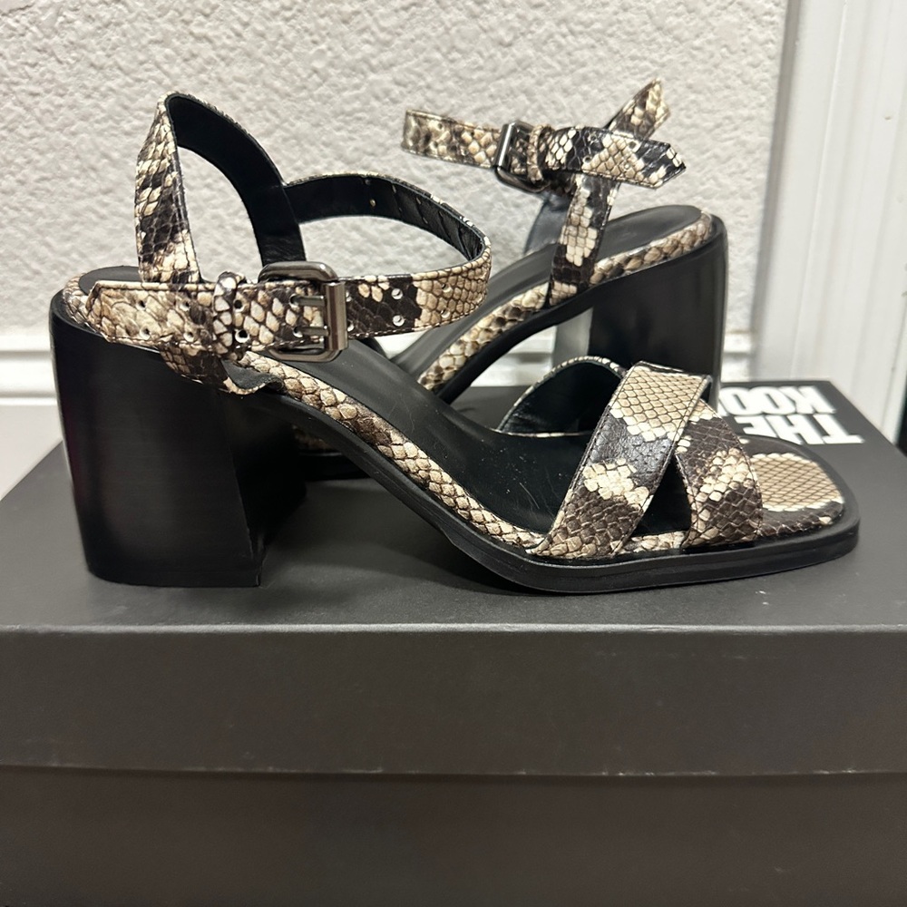 The Kooples Womens Python Square Toe Block Heel S… - image 2